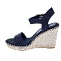 Sandalias Tommy Hilfiger zapatos Mujer modelo Shiny Touches Negro 