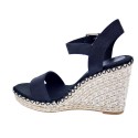 Sandalias Tommy Hilfiger zapatos Mujer modelo Shiny Touches Negro 