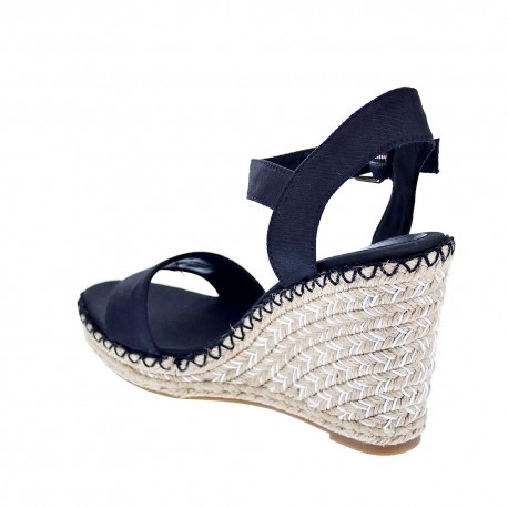 Sandalias Tommy Hilfiger zapatos Mujer modelo Shiny Touches Negro 