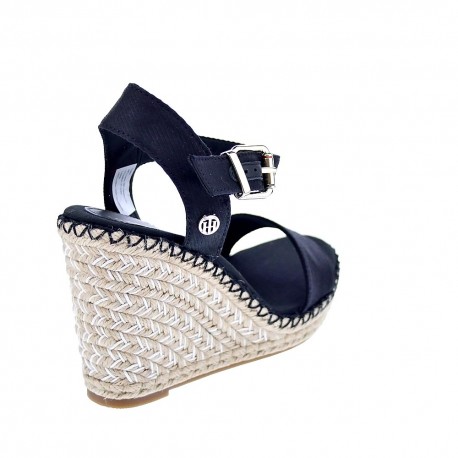 Sandalias Tommy Hilfiger zapatos Mujer modelo Shiny Touches Negro 