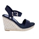 Sandalias Tommy Hilfiger zapatos Mujer modelo Shiny Touches Negro 