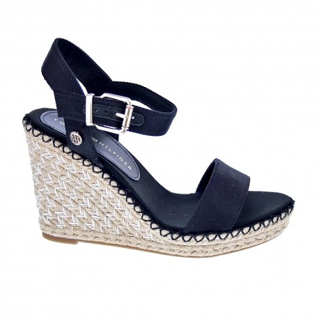 Sandalias Tommy Hilfiger zapatos Mujer modelo Shiny Touches Negro 