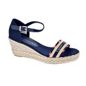 Sandalias Tommy Hilfiger zapatos Mujer modelo Corporate Webbing Azul 