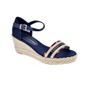 Sandalias Tommy Hilfiger zapatos Mujer modelo Corporate Webbing Azul 