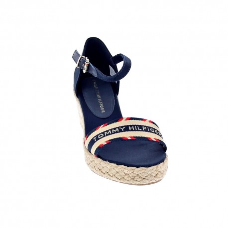 Sandalias Tommy Hilfiger zapatos Mujer modelo Corporate Webbing Azul 