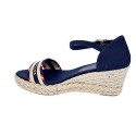 Sandalias Tommy Hilfiger zapatos Mujer modelo Corporate Webbing Azul 