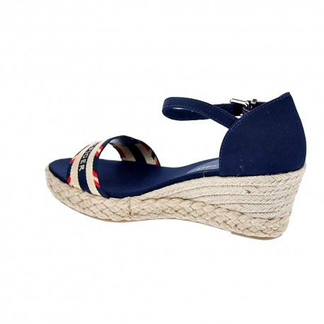 Sandalias Tommy Hilfiger zapatos Mujer modelo Corporate Webbing Azul 