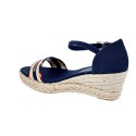 Sandalias Tommy Hilfiger zapatos Mujer modelo Corporate Webbing Azul 