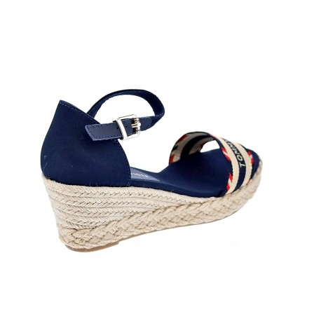 Sandalias Tommy Hilfiger zapatos Mujer modelo Corporate Webbing Azul 