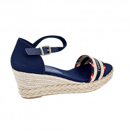 Sandalias Tommy Hilfiger zapatos Mujer modelo Corporate Webbing Azul 