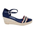 Sandalias Tommy Hilfiger zapatos Mujer modelo Corporate Webbing Azul 