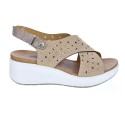 Sandalias Imac zapatos Mujer modelo 158090 Beige 