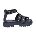 Sandalias Asso zapatos Niña modelo 13540 Negro 