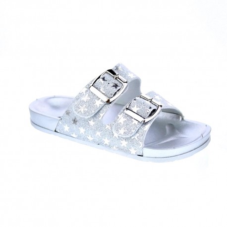 Sandalias Asso zapatos Niña modelo 13320 Plata 