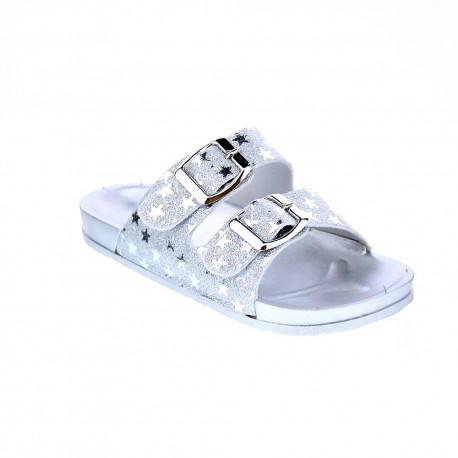 Sandalias Asso zapatos Niña modelo 13320 Plata 