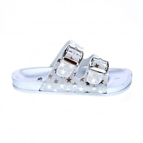 Sandalias Asso zapatos Niña modelo 13320 Plata 