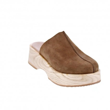 Zuecos Claudia zapatos Mujer modelo Anna Marrón 