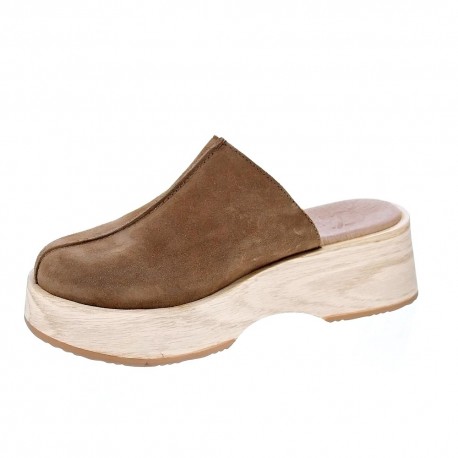 Zuecos Claudia zapatos Mujer modelo Anna Marrón 