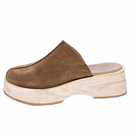 Zuecos Claudia zapatos Mujer modelo Anna Marrón 