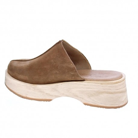 Zuecos Claudia zapatos Mujer modelo Anna Marrón 