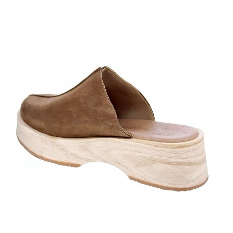 Zuecos Claudia zapatos Mujer modelo Anna Marrón 