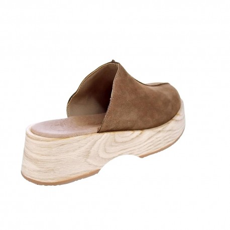 Zuecos Claudia zapatos Mujer modelo Anna Marrón 