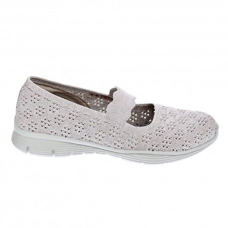 Bailarinas Skechers zapatos Mujer modelo Seager Beige 