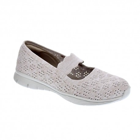 Bailarinas Skechers zapatos Mujer modelo Seager Beige 