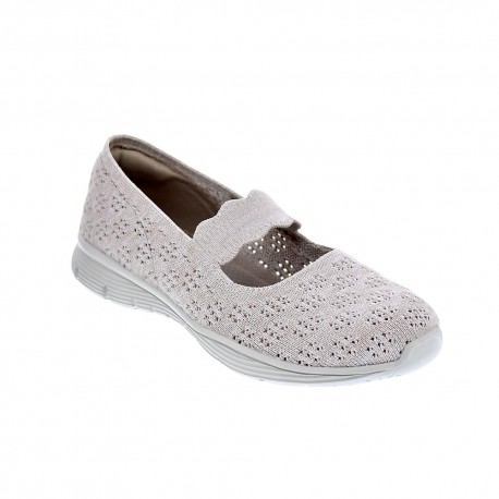 Bailarinas Skechers zapatos Mujer modelo Seager Beige 