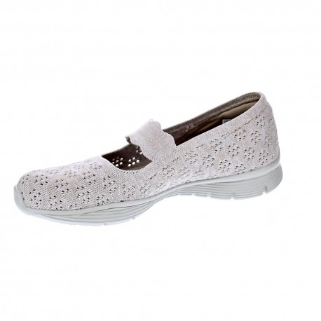 Bailarinas Skechers zapatos Mujer modelo Seager Beige 