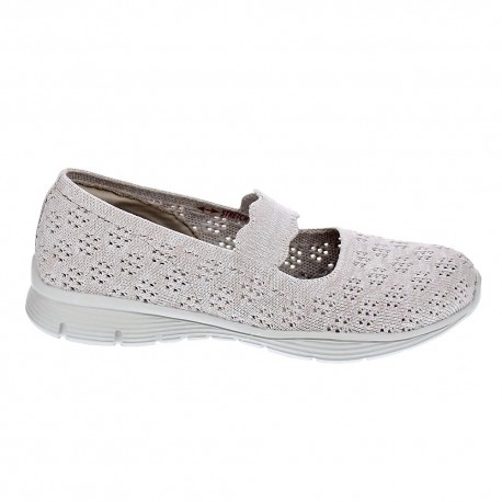 Bailarinas Skechers zapatos Mujer modelo Seager Beige 