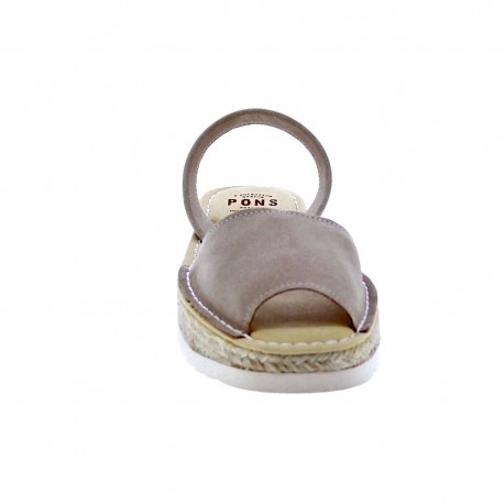 Abarcas menorquinas Avarca Pons zapatos Mujer modelo 116F Beige 