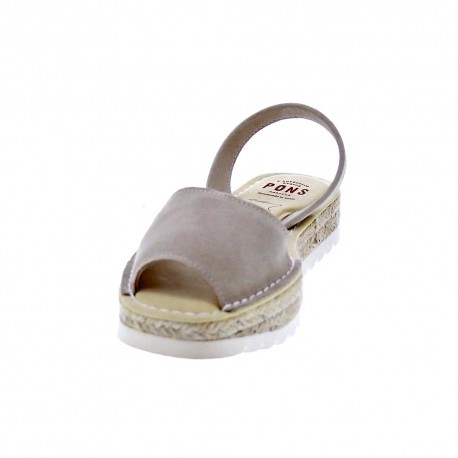 Abarcas menorquinas Avarca Pons zapatos Mujer modelo 116F Beige 