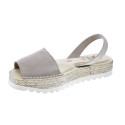 Abarcas menorquinas Avarca Pons zapatos Mujer modelo 116F Beige 