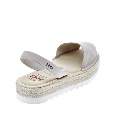 Abarcas menorquinas Avarca Pons zapatos Mujer modelo 116F Beige 