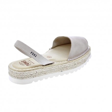 Abarcas menorquinas Avarca Pons zapatos Mujer modelo 116F Beige 