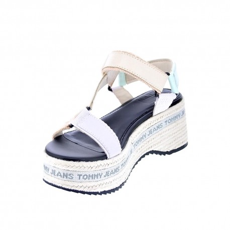 Sandalias Tommy Hilfiger zapatos Mujer modelo Wedge Sandal Blanco 