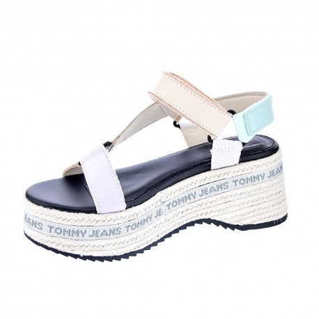 Sandalias Tommy Hilfiger zapatos Mujer modelo Wedge Sandal Blanco 