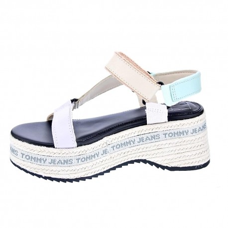 Sandalias Tommy Hilfiger zapatos Mujer modelo Wedge Sandal Blanco 