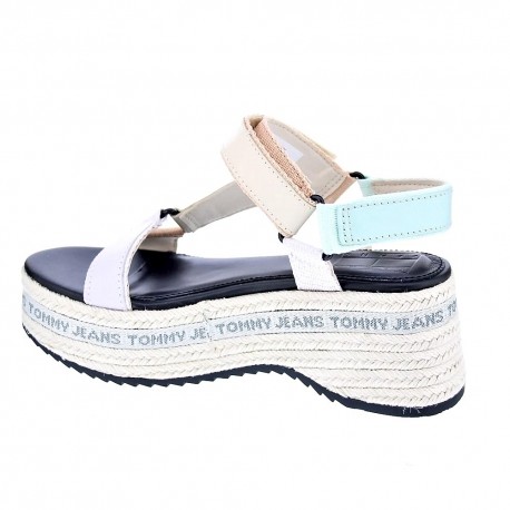 Sandalias Tommy Hilfiger zapatos Mujer modelo Wedge Sandal Blanco 