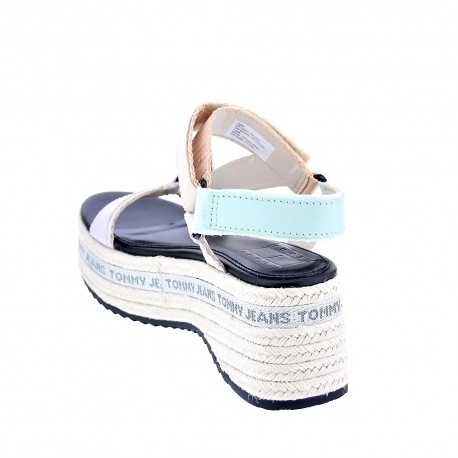 Sandalias Tommy Hilfiger zapatos Mujer modelo Wedge Sandal Blanco 