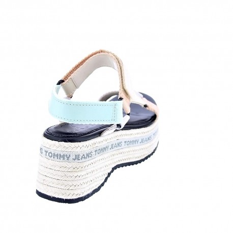 Sandalias Tommy Hilfiger zapatos Mujer modelo Wedge Sandal Blanco 