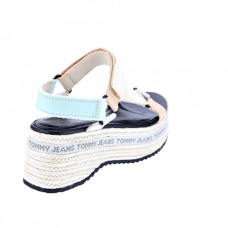 Sandalias Tommy Hilfiger zapatos Mujer modelo Wedge Sandal Blanco 