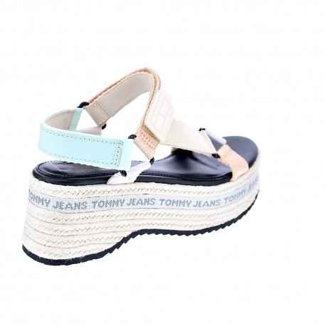 Sandalias Tommy Hilfiger zapatos Mujer modelo Wedge Sandal Blanco 