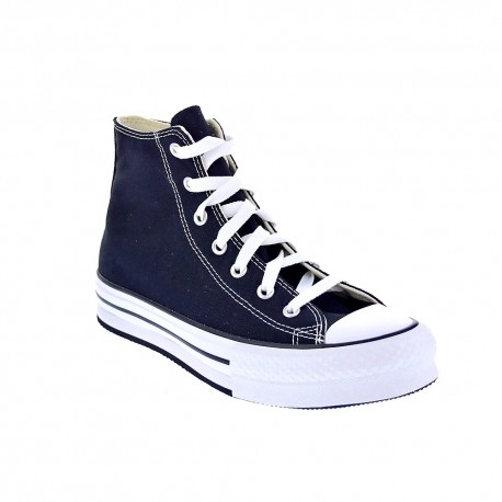 Zapatillas botas Converse zapatos Mujer modelo Chuck Taylor All Star Eva PLATAFORMA lona Negro Velcro