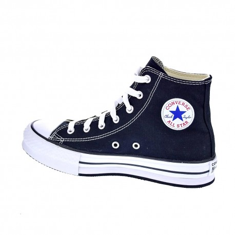 Zapatillas botas Converse zapatos Mujer modelo Chuck Taylor All Star Eva PLATAFORMA lona Negro Velcro