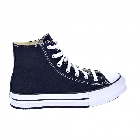 Zapatillas botas Converse zapatos Mujer modelo Chuck Taylor All Star Eva PLATAFORMA lona Negro Velcro