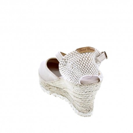 Alpargatas Toni Pons zapatos Mujer modelo Corfu Beige 