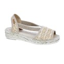 Alpargatas Toni Pons zapatos Mujer modelo Estela Beige 