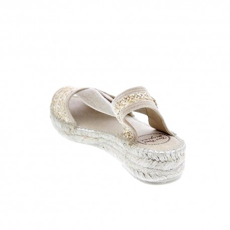 Alpargatas Toni Pons zapatos Mujer modelo Estela Beige 